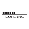 وشم LOADING بتصميم رقمي بسيط